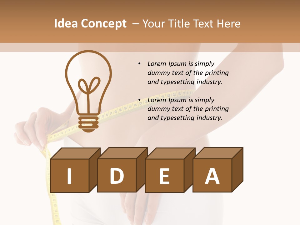 Losing Female Weightloss PowerPoint Template