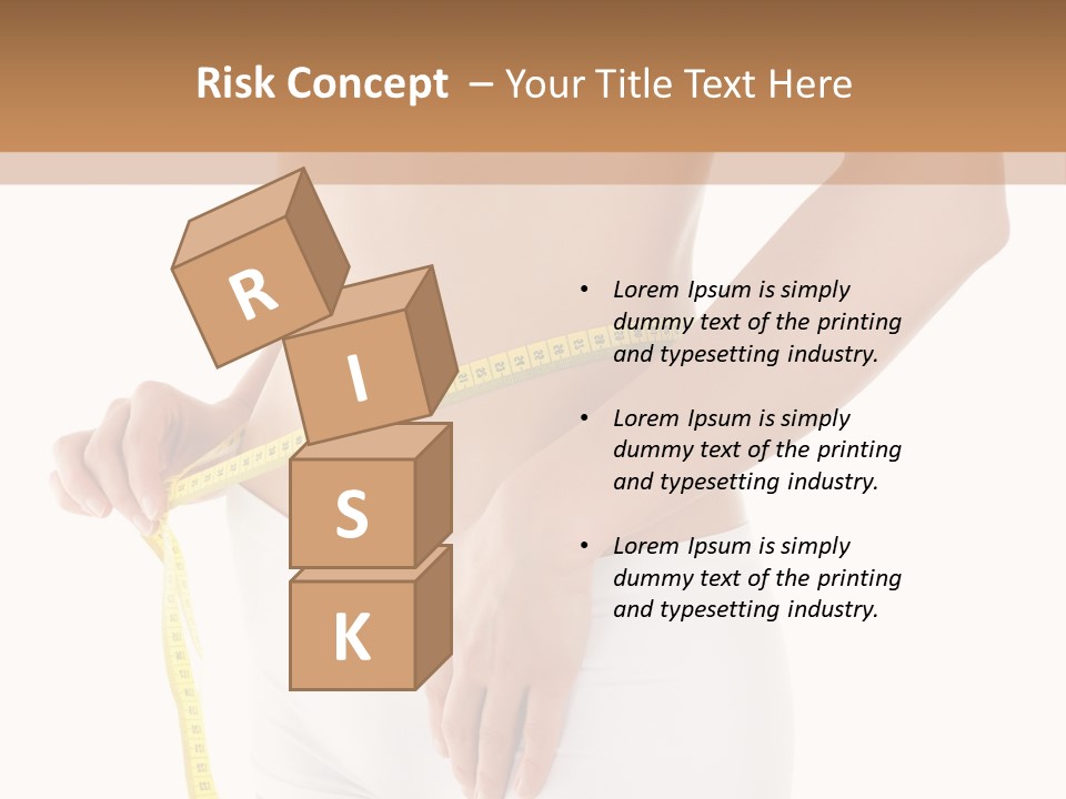 Losing Female Weightloss PowerPoint Template