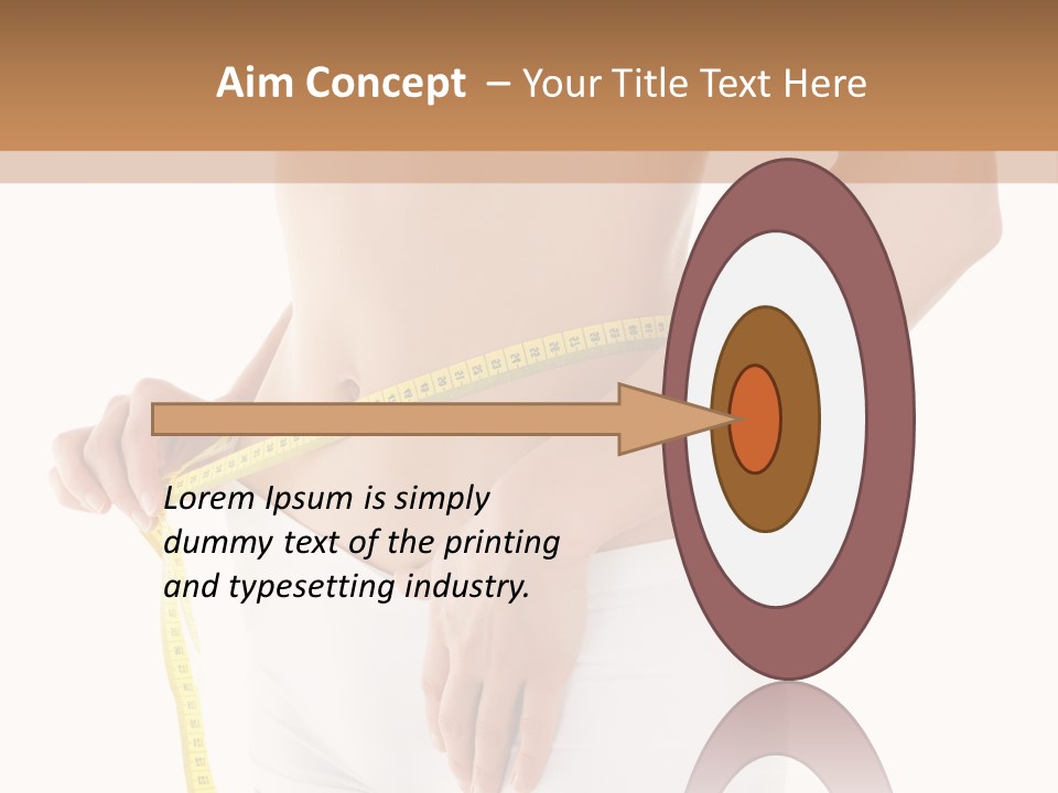 Losing Female Weightloss PowerPoint Template