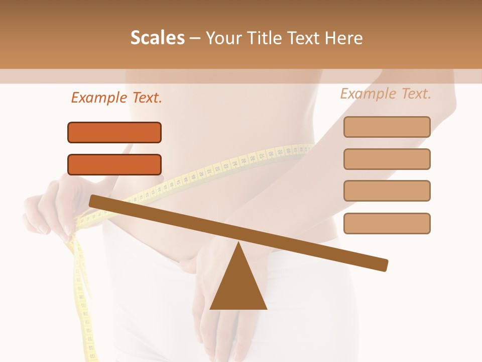 Losing Female Weightloss PowerPoint Template