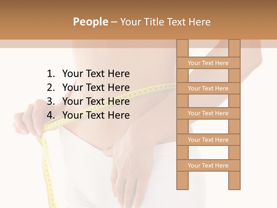 Losing Female Weightloss PowerPoint Template