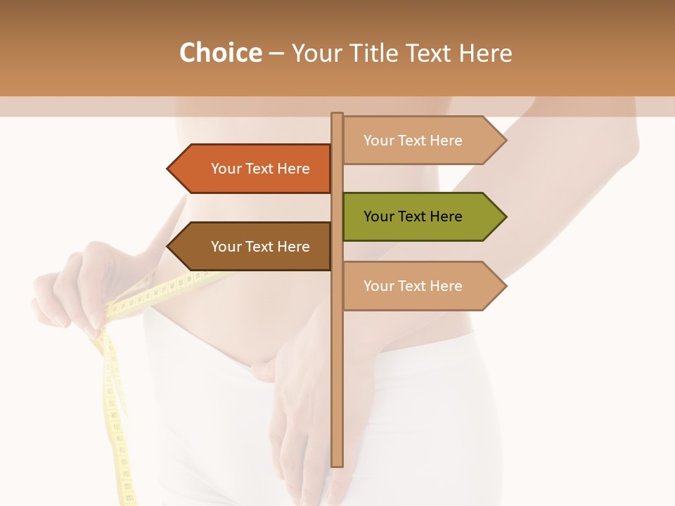 Losing Female Weightloss PowerPoint Template