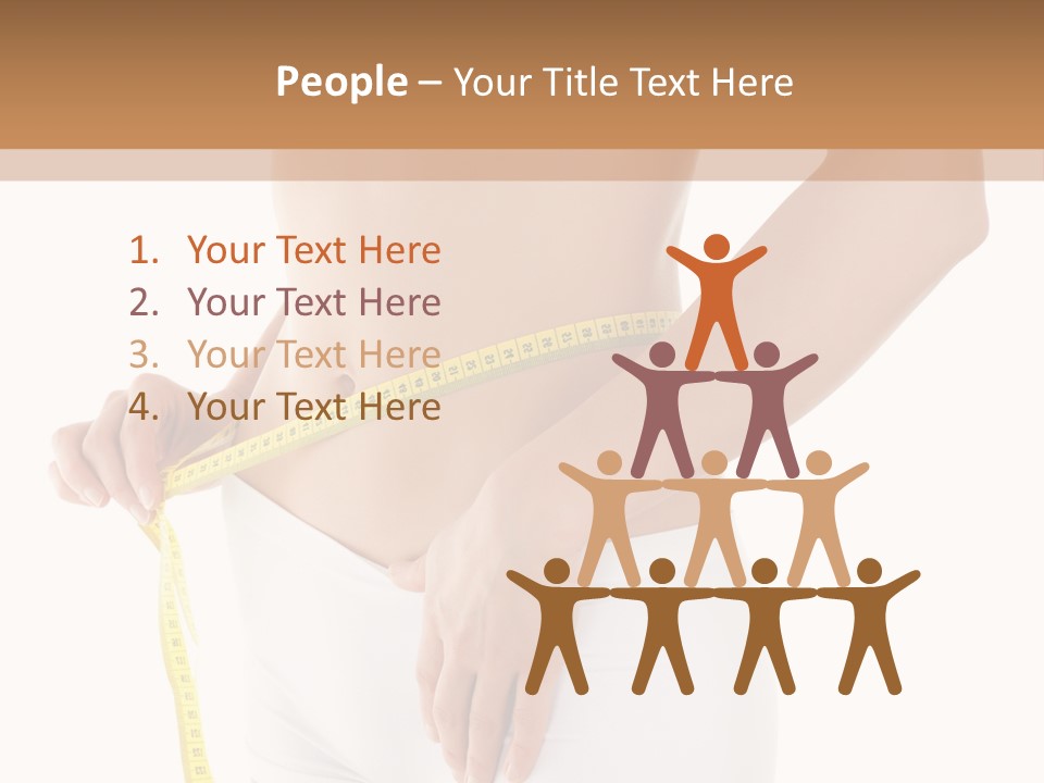 Losing Female Weightloss PowerPoint Template