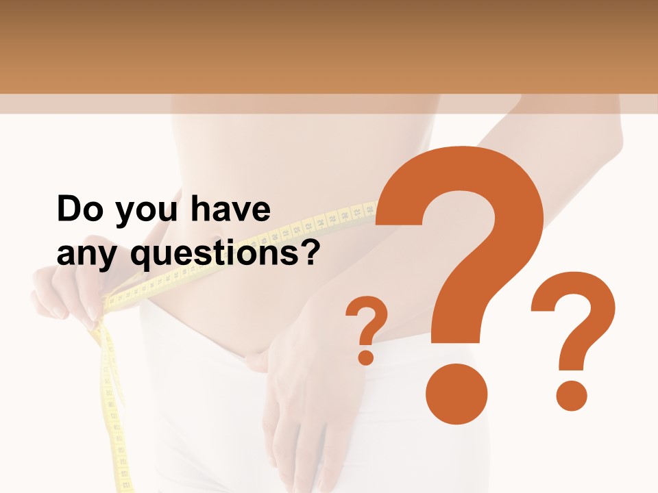 Losing Female Weightloss PowerPoint Template