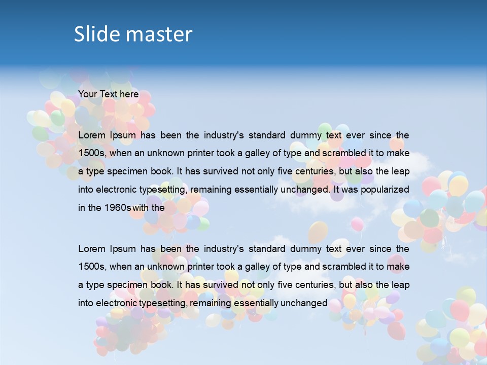 Event Colorful Party PowerPoint Template