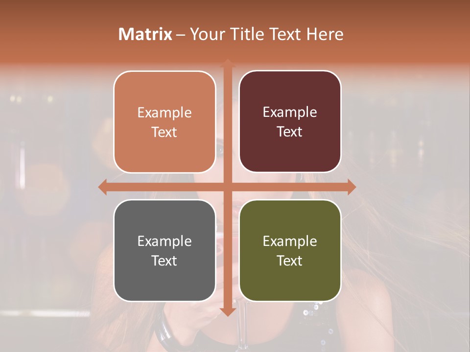 Alcoholic Female Celebration PowerPoint Template