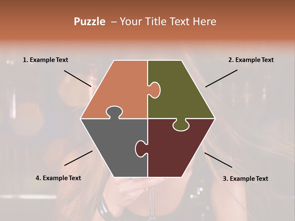 Alcoholic Female Celebration PowerPoint Template