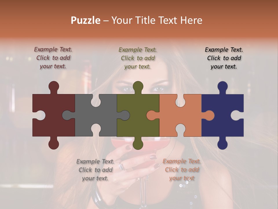 Alcoholic Female Celebration PowerPoint Template