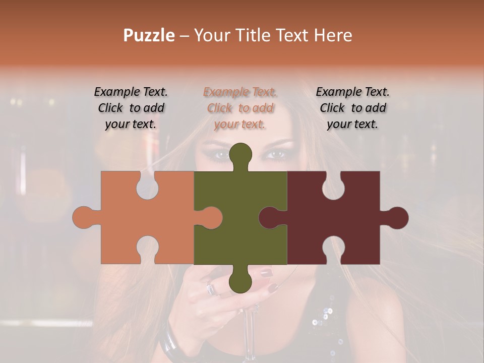 Alcoholic Female Celebration PowerPoint Template