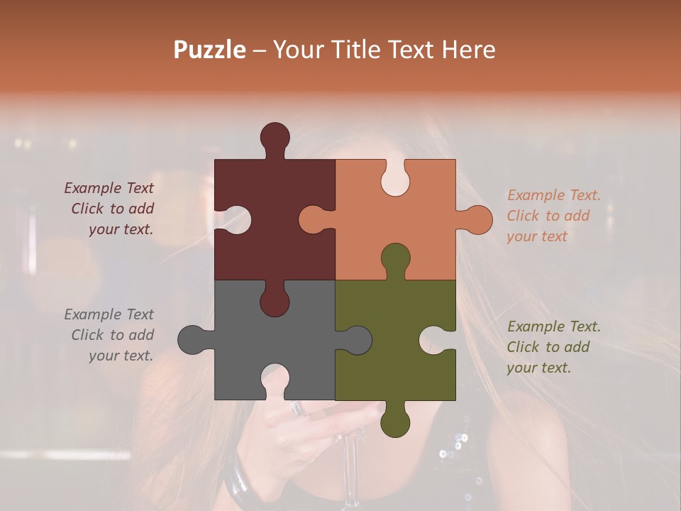 Alcoholic Female Celebration PowerPoint Template