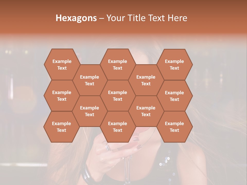 Alcoholic Female Celebration PowerPoint Template