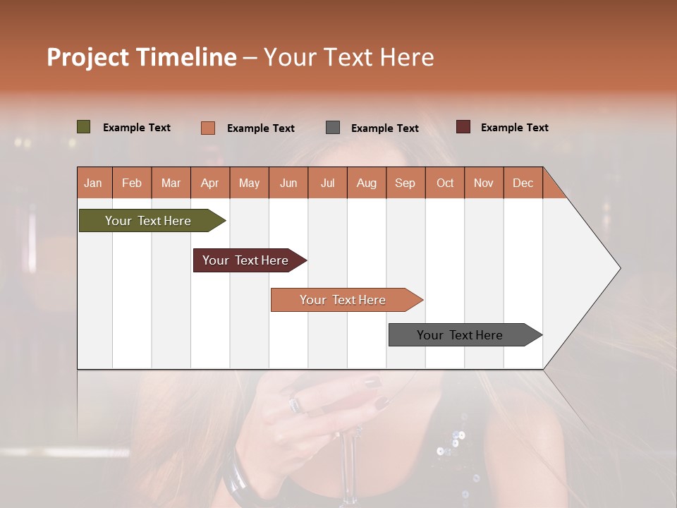 Alcoholic Female Celebration PowerPoint Template