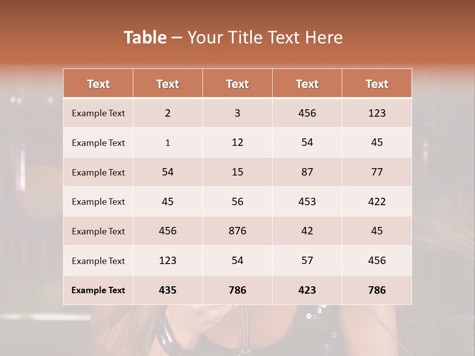 Alcoholic Female Celebration PowerPoint Template