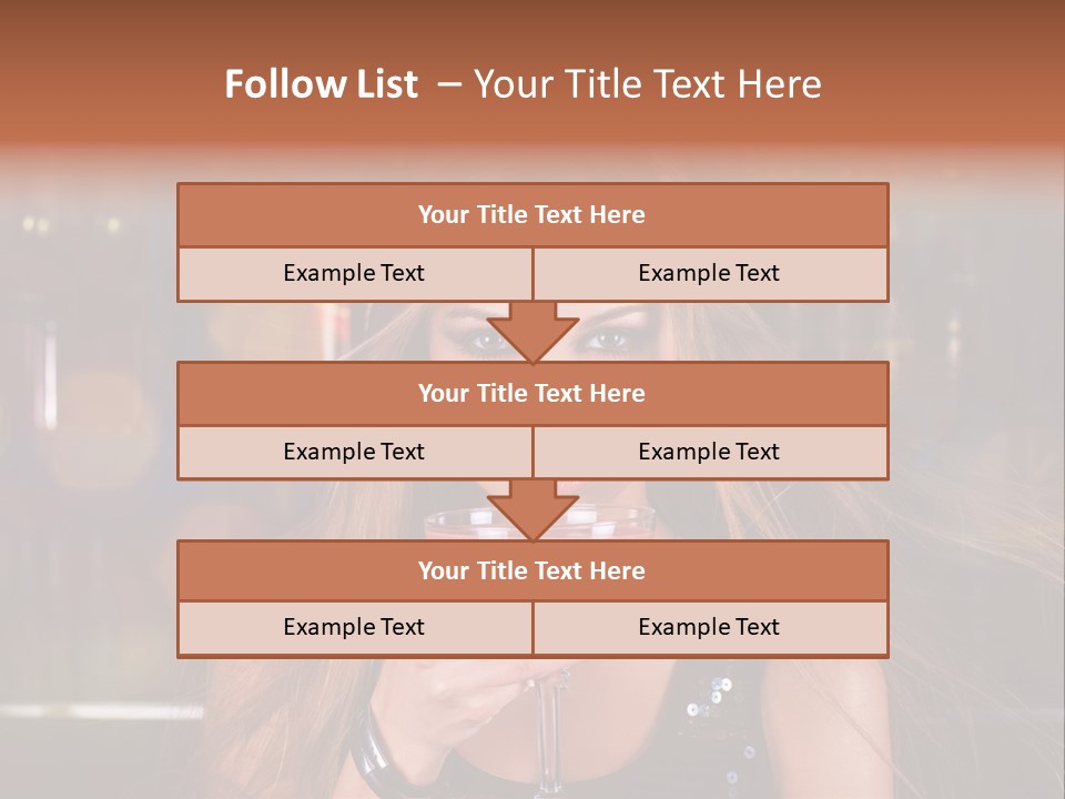 Alcoholic Female Celebration PowerPoint Template