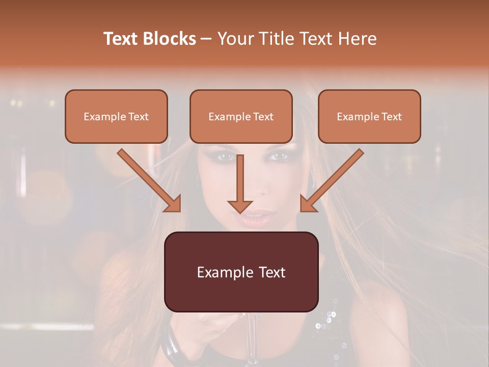 Alcoholic Female Celebration PowerPoint Template