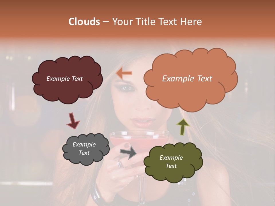 Alcoholic Female Celebration PowerPoint Template