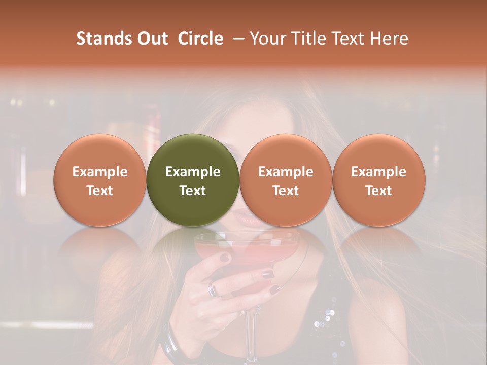 Alcoholic Female Celebration PowerPoint Template