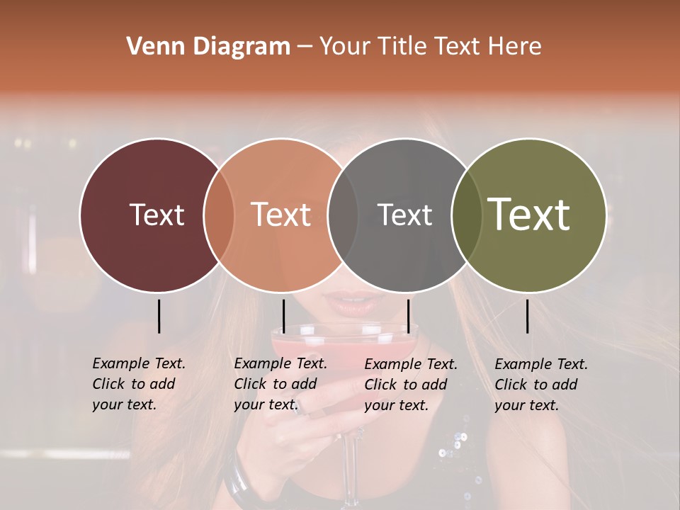 Alcoholic Female Celebration PowerPoint Template