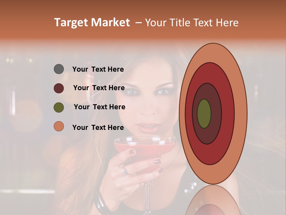 Alcoholic Female Celebration PowerPoint Template