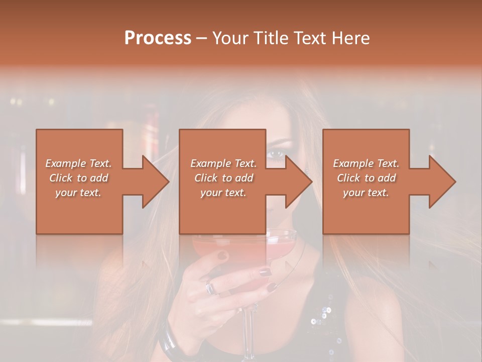 Alcoholic Female Celebration PowerPoint Template