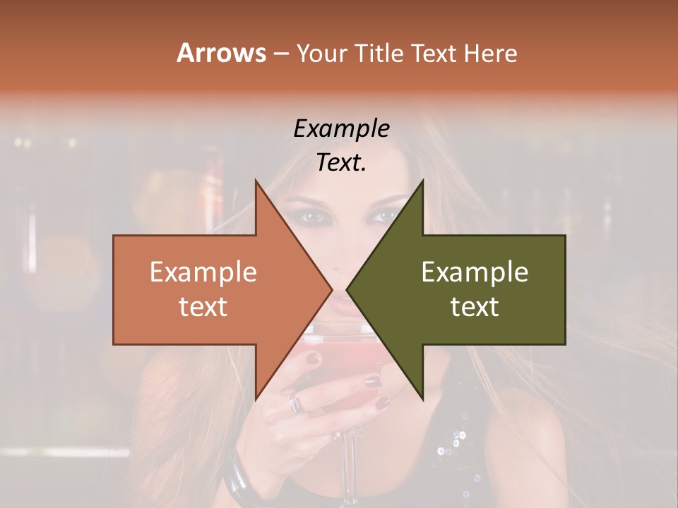 Alcoholic Female Celebration PowerPoint Template