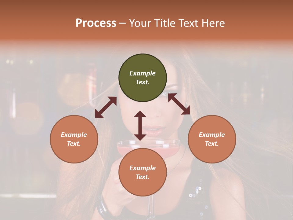 Alcoholic Female Celebration PowerPoint Template