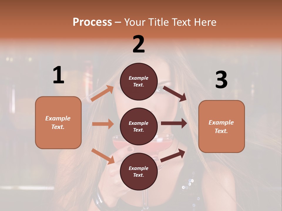 Alcoholic Female Celebration PowerPoint Template