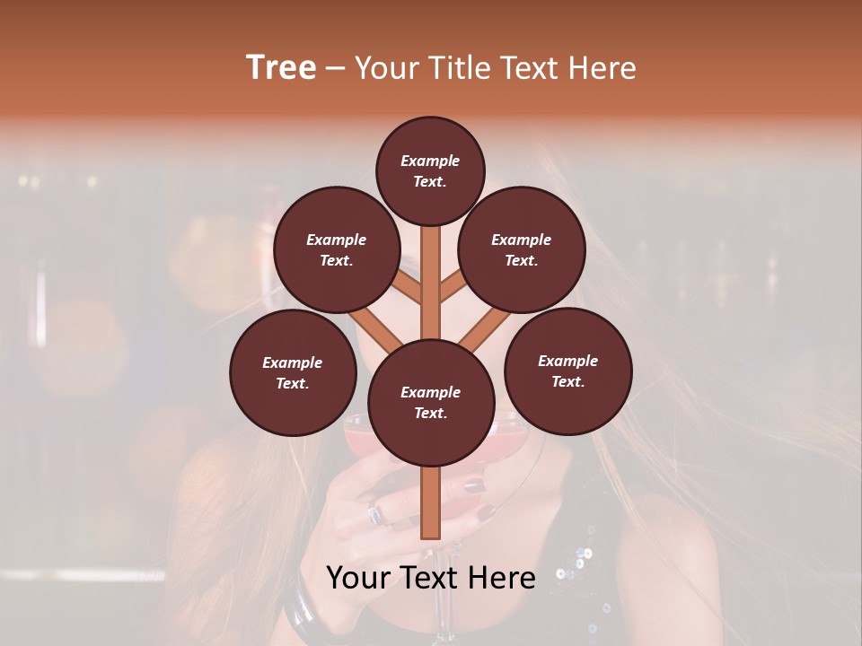 Alcoholic Female Celebration PowerPoint Template