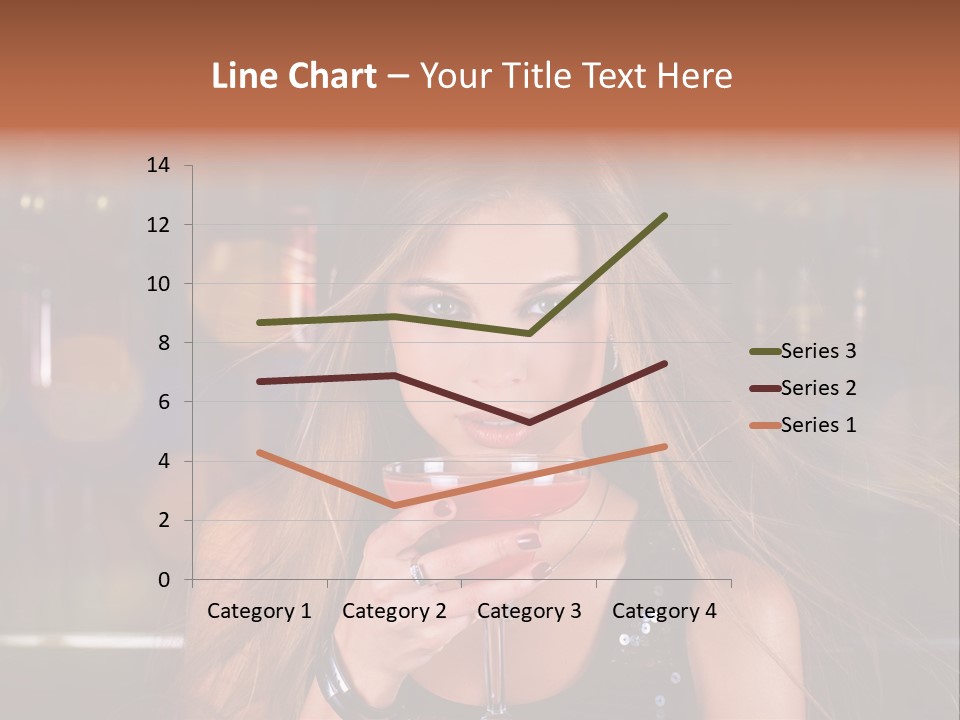 Alcoholic Female Celebration PowerPoint Template