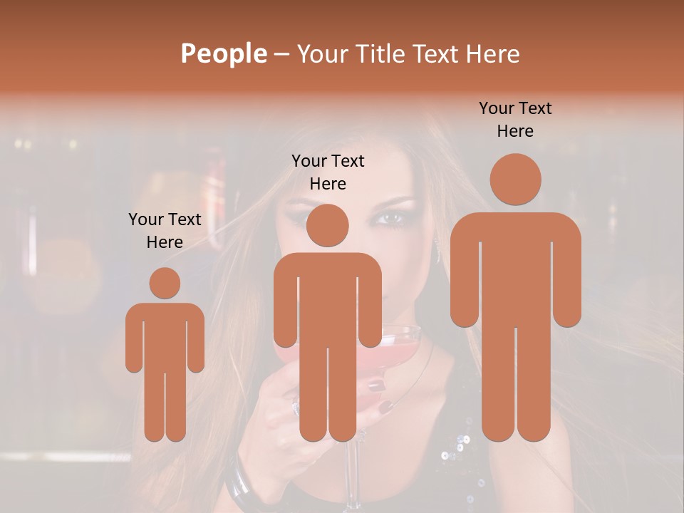 Alcoholic Female Celebration PowerPoint Template