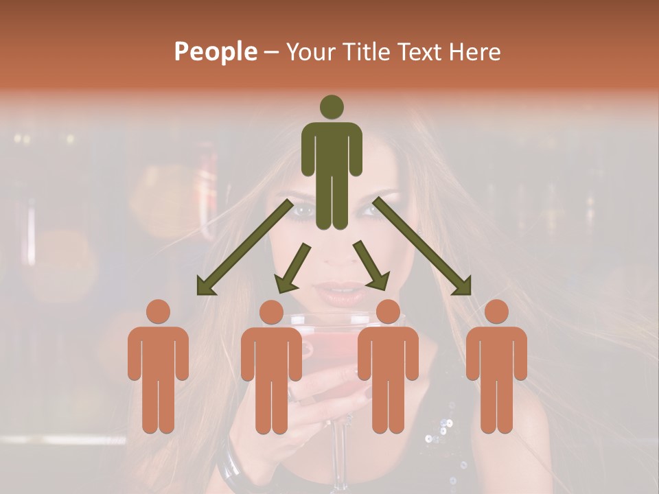 Alcoholic Female Celebration PowerPoint Template