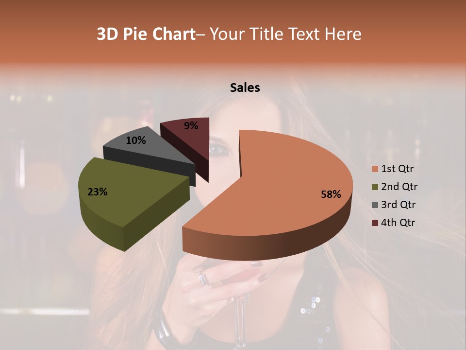 Alcoholic Female Celebration PowerPoint Template