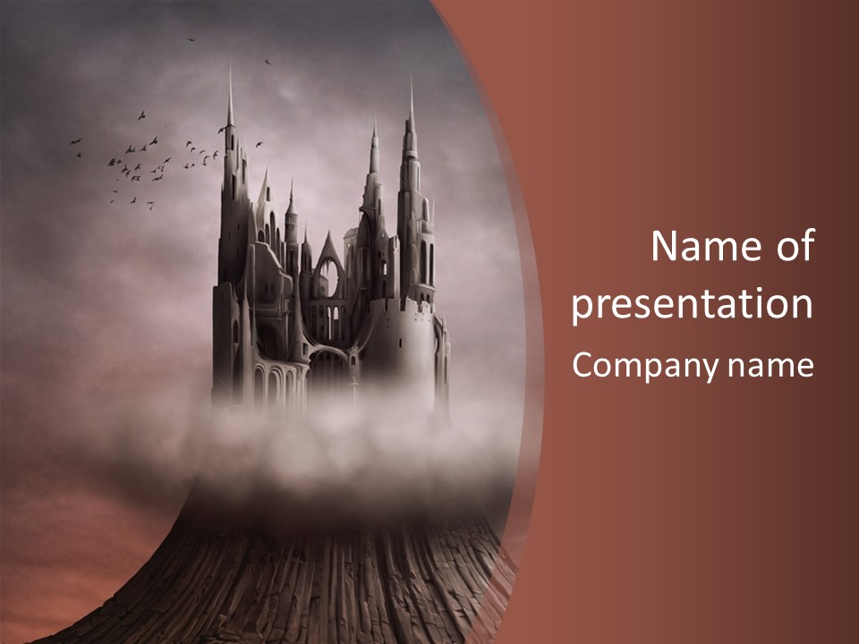 Imagination Mountain Design PowerPoint Template