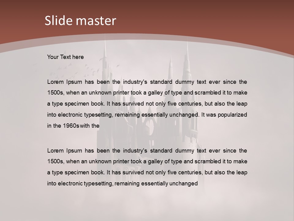 Imagination Mountain Design PowerPoint Template