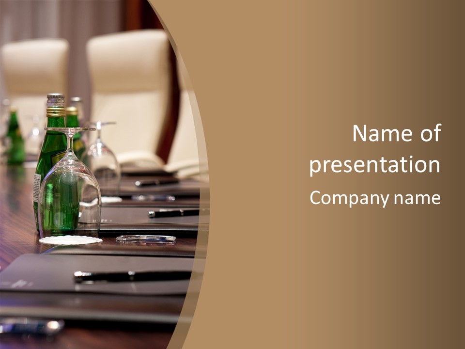 Corporate Boardroom Conference PowerPoint Template