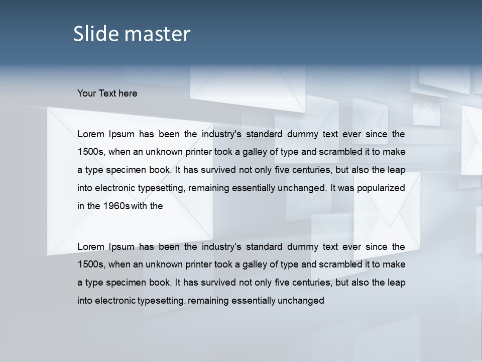 Business Express Paper PowerPoint Template