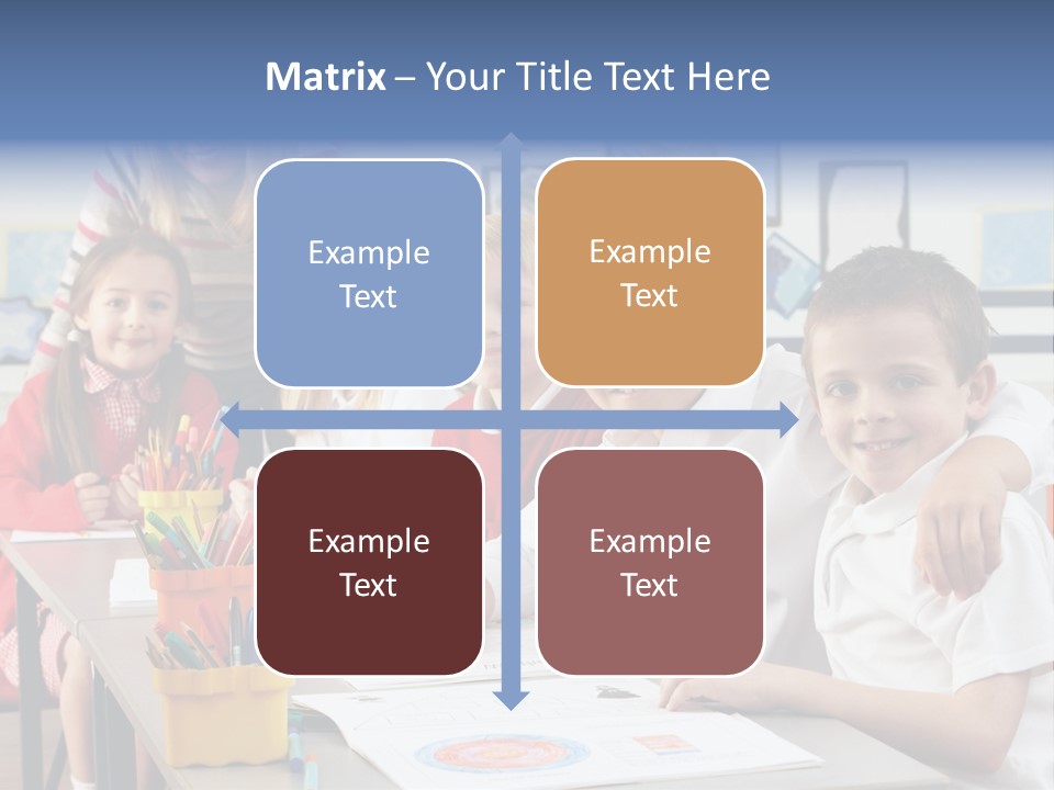 Smiling Teaching Indoors PowerPoint Template