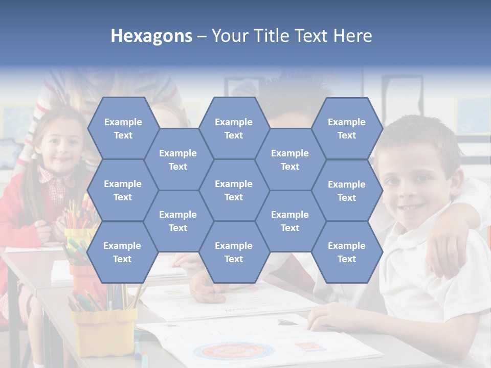 Smiling Teaching Indoors PowerPoint Template