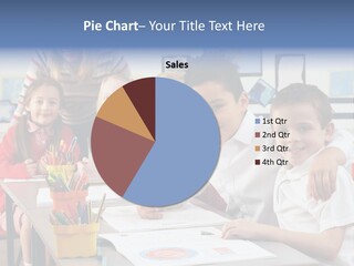 Smiling Teaching Indoors PowerPoint Template