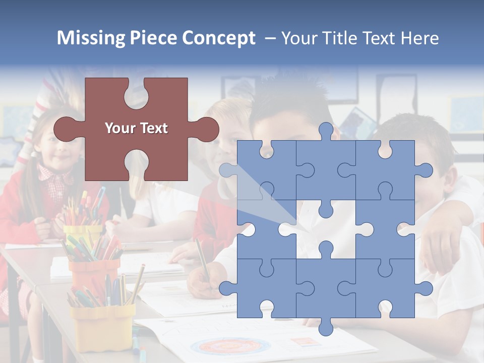 Smiling Teaching Indoors PowerPoint Template