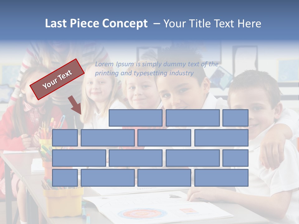 Smiling Teaching Indoors PowerPoint Template