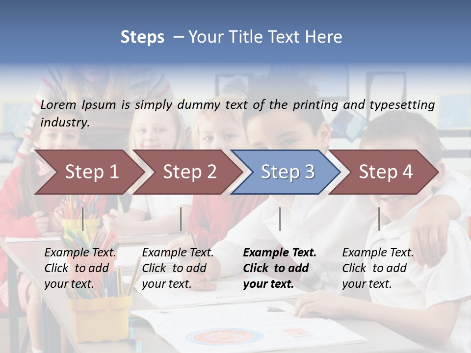 Smiling Teaching Indoors PowerPoint Template