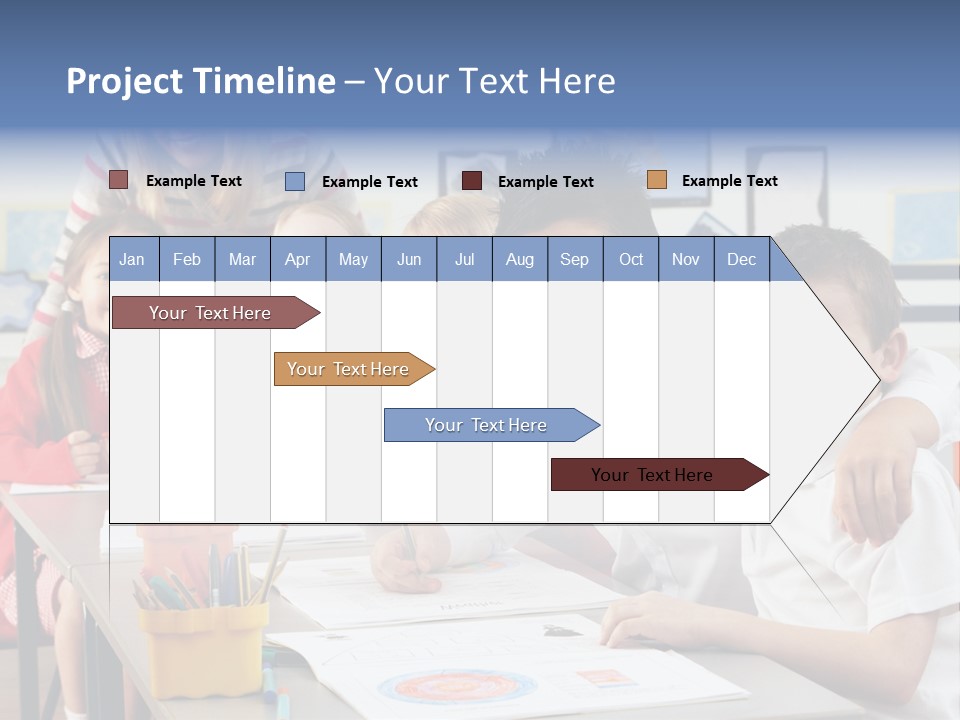 Smiling Teaching Indoors PowerPoint Template