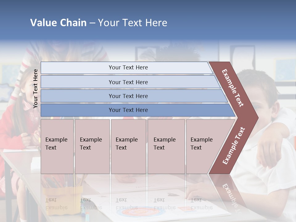 Smiling Teaching Indoors PowerPoint Template