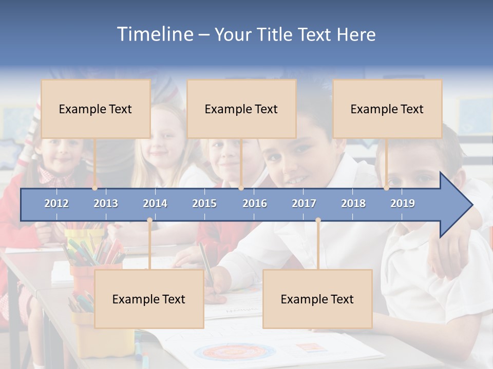 Smiling Teaching Indoors PowerPoint Template