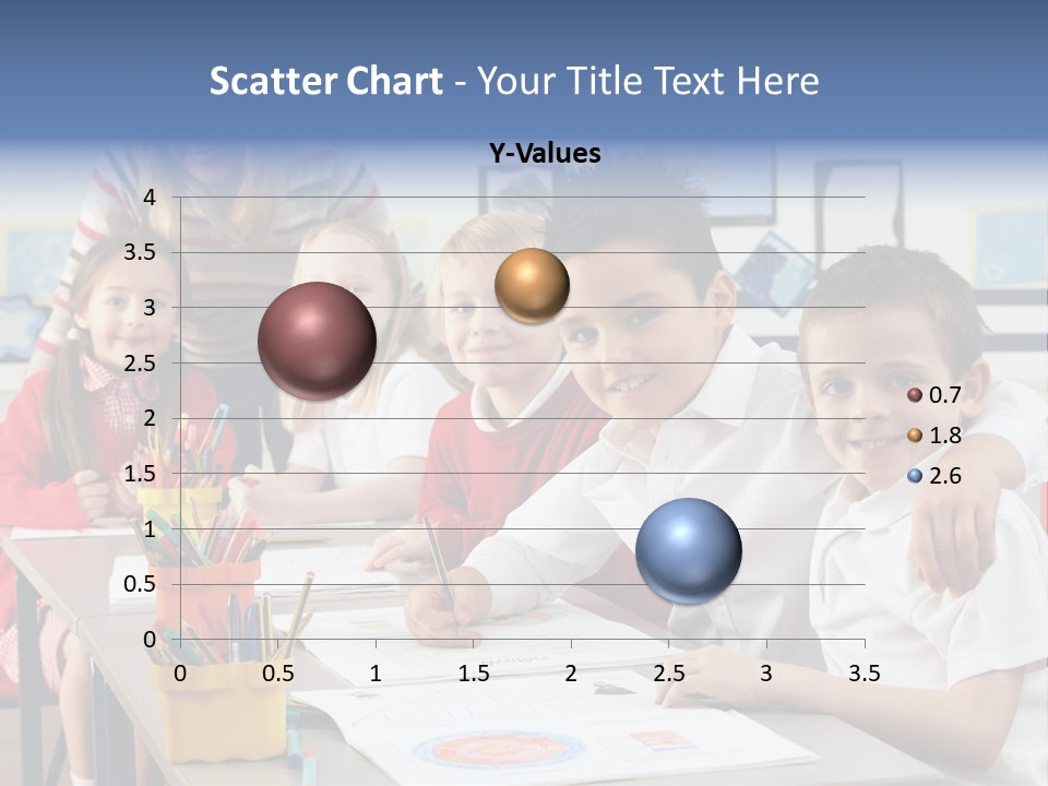 Smiling Teaching Indoors PowerPoint Template