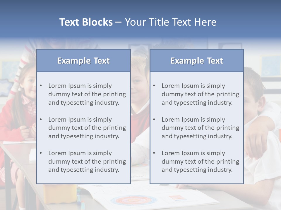Smiling Teaching Indoors PowerPoint Template