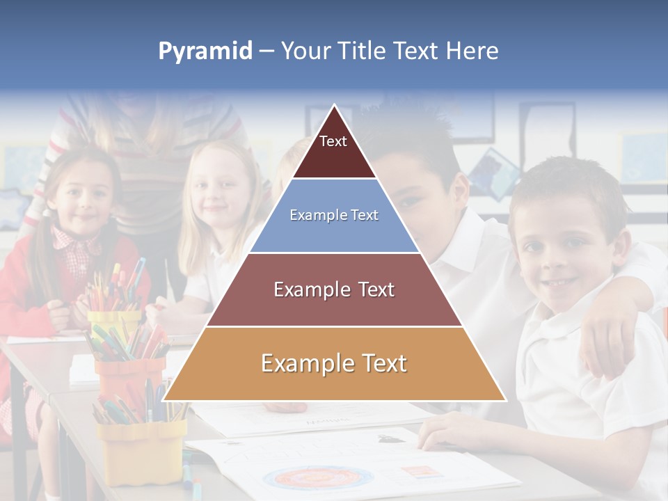 Smiling Teaching Indoors PowerPoint Template