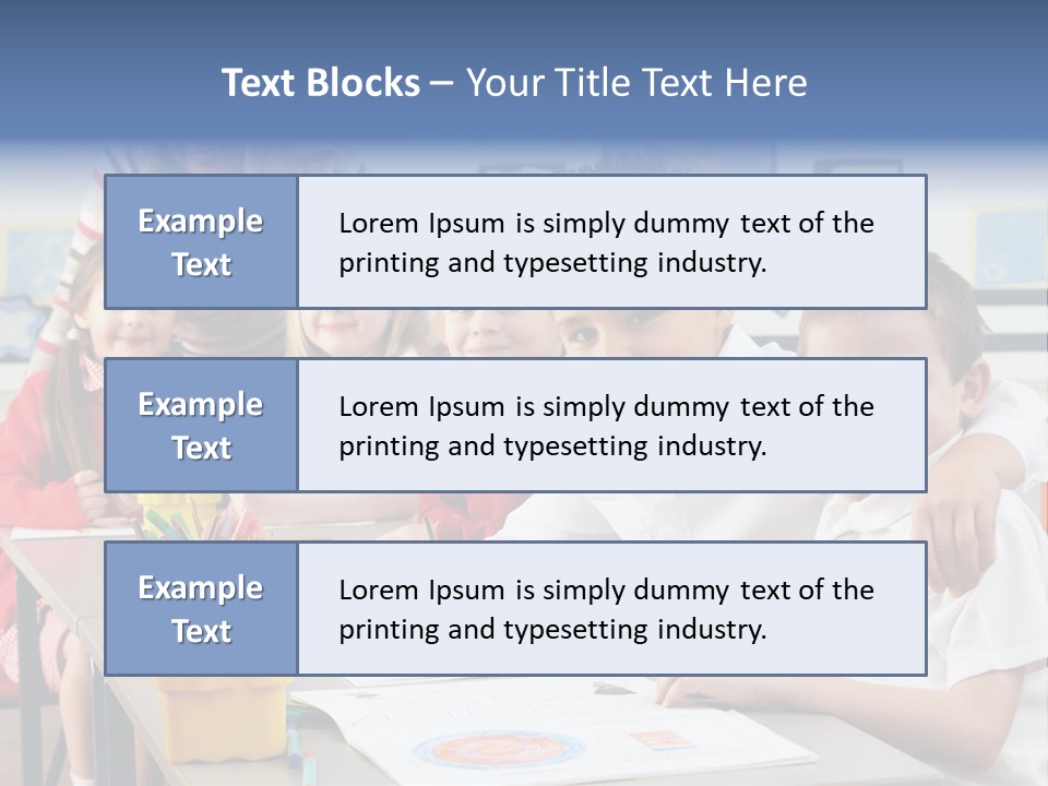 Smiling Teaching Indoors PowerPoint Template