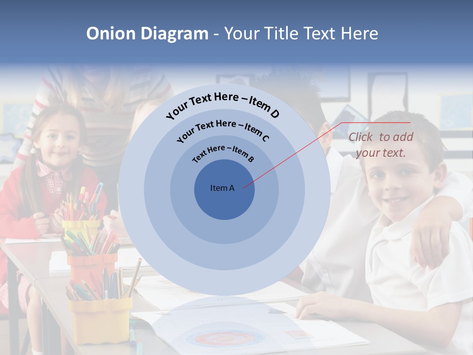 Smiling Teaching Indoors PowerPoint Template